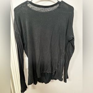Grey Long Sleeve. Thin material. Semi-See Through. Target. Size M.